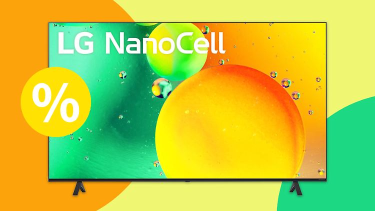 Der 75 Zoll große LG TV mit NanoCell-Display ist für 765 Euro im Amazon-Angebot.