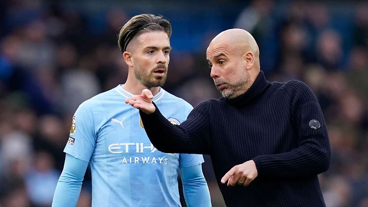 Pep Guardiola wies Jack Grealish nach dem Remis gegen Arsenal noch auf dem Platz zurecht.