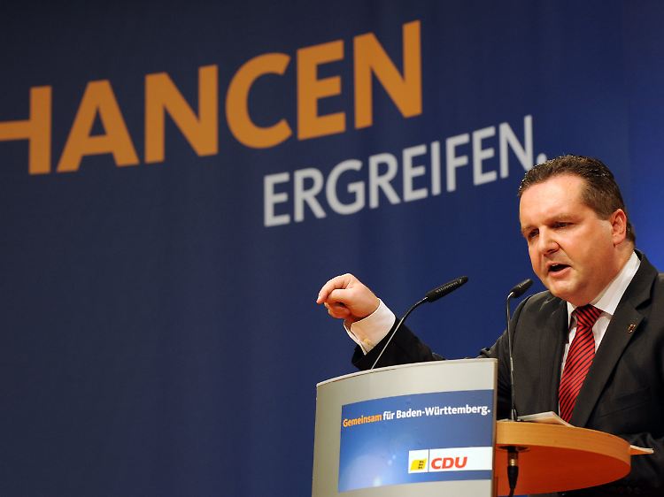 Mappus beim Landesparteitag der CDU.