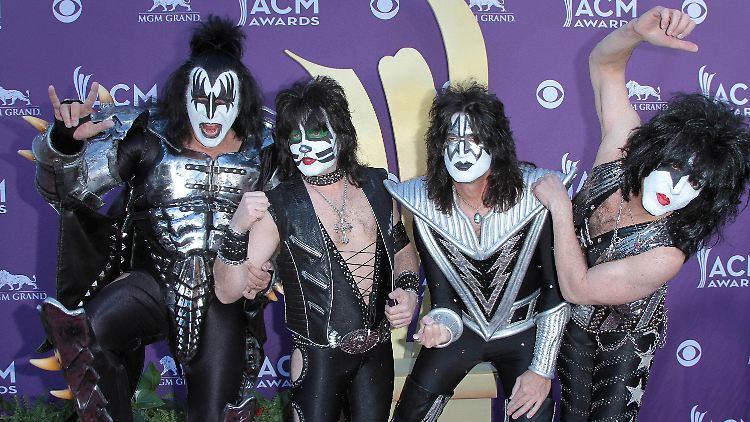 Die Bandmitglieder von Kiss bestritten im vergangenen Jahr ihre Abschiedstournee.