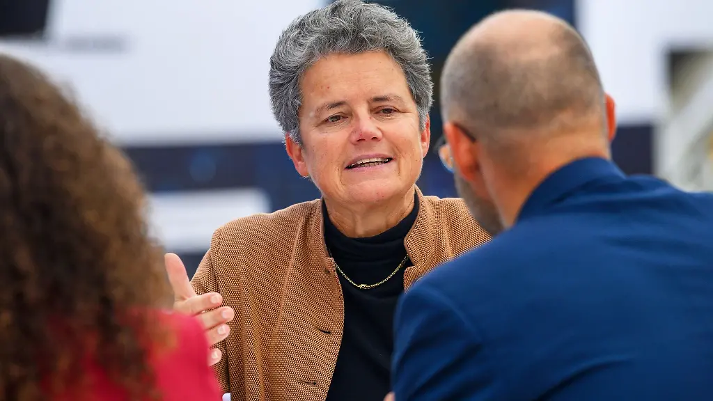 Lydia-Hueskens-FDP-Ministerin-fuer-Infrastruktur-und-Digitales-von-Sachsen-Anhalt-spricht-am-Rande-der-Landeskonferenz-mit-Medienvertretern