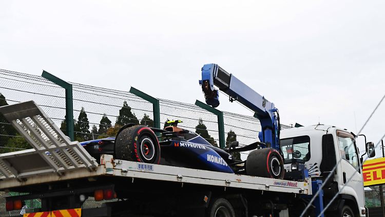 Logan Sargeant setzte seinen Williams in die Streckenbegrenzung.