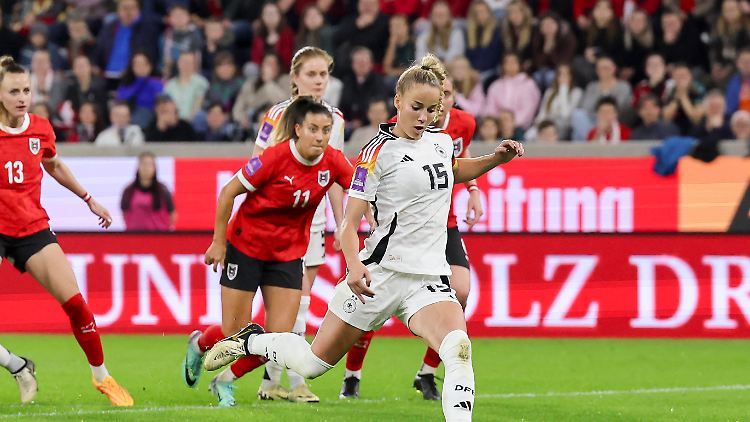 Giulia Gwinn erzielte den Siegtreffer für die deutschen Frauen.