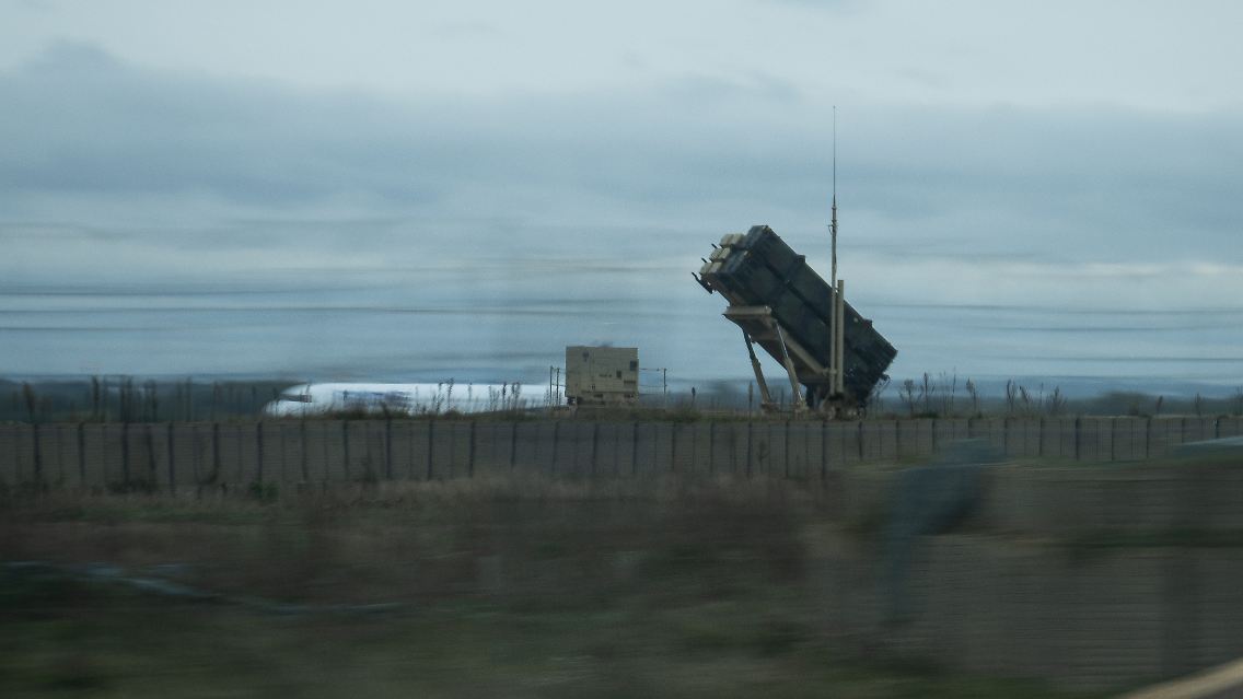 Eine Batterie eines Flugabwehrraketensystems Patriot in Polen.