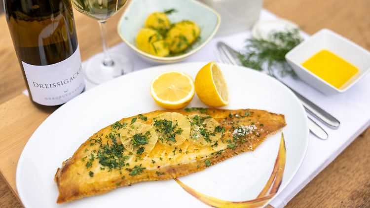 Fisch in seiner puren Form, auch bei der Seezunge ein Gedicht.