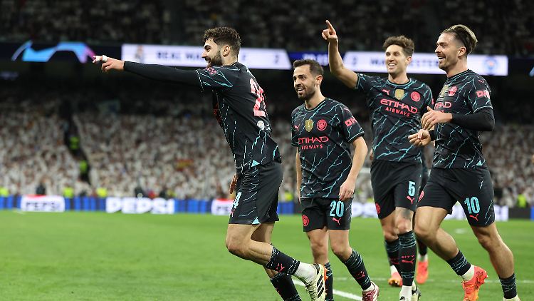 Verteidiger Josko Gvardiol traf sehenswert zur zwischenzeitlichen 3:2-Führung für Manchester City.