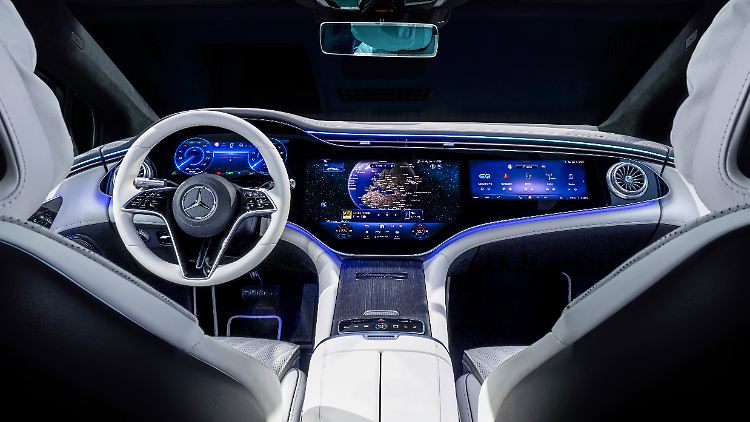 Luxus-Stromer von Mercedes: der EQS. Auch der Stuttgarter Konzern ist gegen EU-Strafzölle auf aus China importierte Elektroautos.