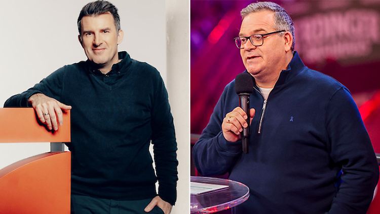 Haben vor dem Rauswurf wohl nicht miteinander gesprochen: Prosieben-Chef Hannes Hiller (l.) und Elton.