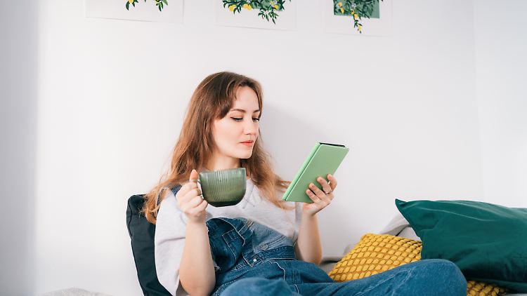 E-Book-Reader kann man meistens bequem mit einer Hand halten.