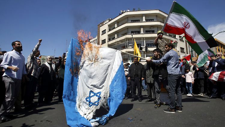 Iranische Demonstranten am vergangenen Freitag in Teheran.