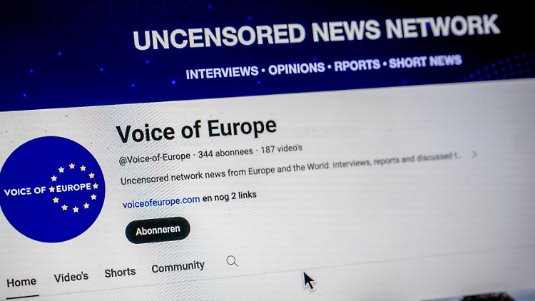 Das Portal Voice of Europe war offline - vorübergehend.