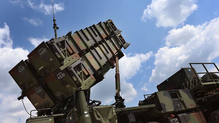 Startgerät des Flugabwehrraketensystems Patriot der Bundeswehr.