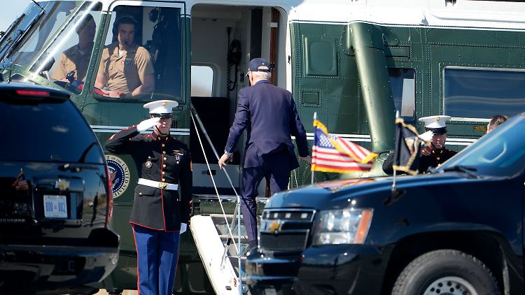 US-Präsident Biden steht seit dem Angriff in engem Kontakt mit der israelischen Regierung.
