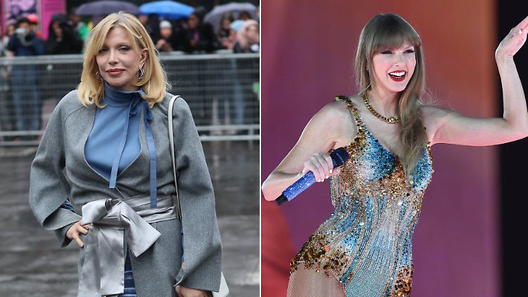 Courtney Love schießt gegen Taylor Swift (v.l.).