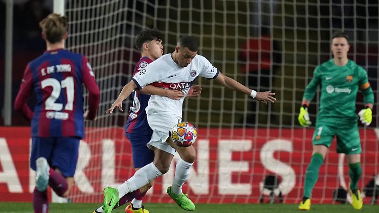 Kylian Mbappé steht mit PSG im Halbfinale.