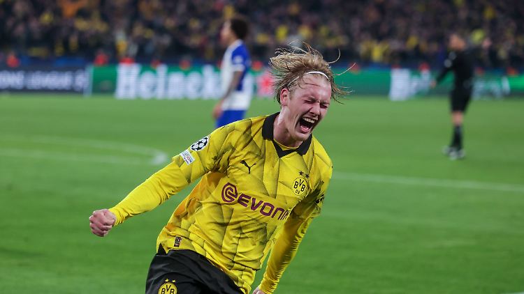 Julian Brandt bereitete den Weg ins Halbfinale mit seinem 1:0, auch wenn es danach ein großes Zitterspiel wurde.