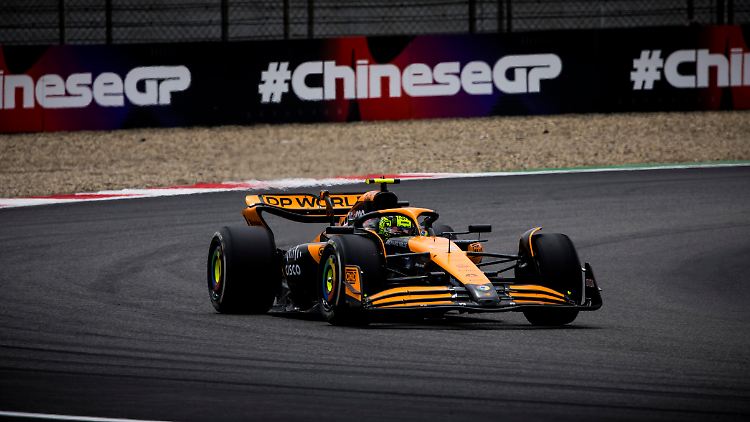Lando Norris startet von der Pole ins Sprintrennen von Shanghai.