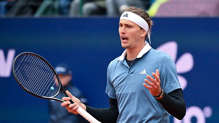 Zverev war sichtlich unzufrieden.