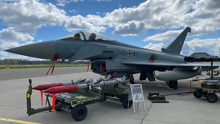 Kann laut dem Airbus-Defence-Chef auch den Taurus einsetzen: der Kampfjet Eurofighter.