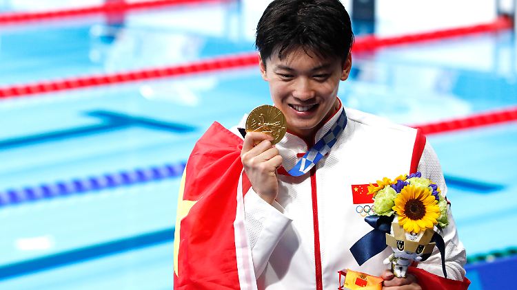 Wang Shun holte 2021 in Tokio Gold über 200 Meter Lagen.