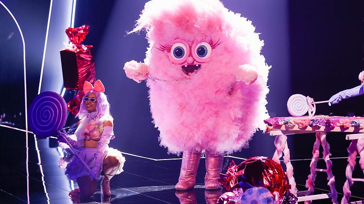 Das Zuckerwatte-Kostüm war eines der wärmsten, das für die Show je angefertigt wurden.