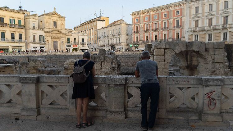 Lecce in Apulien - in der Region ist die Mafia-Organisation Sacra Corona Unita beheimatet.