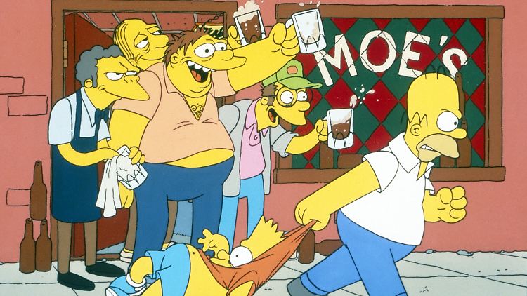 Für Larry (2.v.l.) heißt es bei den "Simpsons" Abschied nehmen.