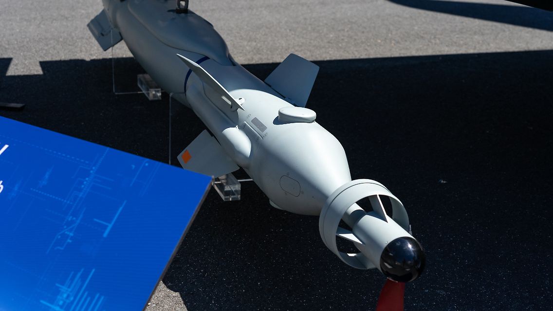 Eine lasergelenkte Paveway-IV-Bombe.