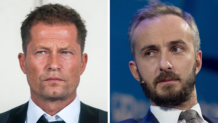 Til Schweiger (l.) ist offenbar kein Fan von Jan Böhmermann.