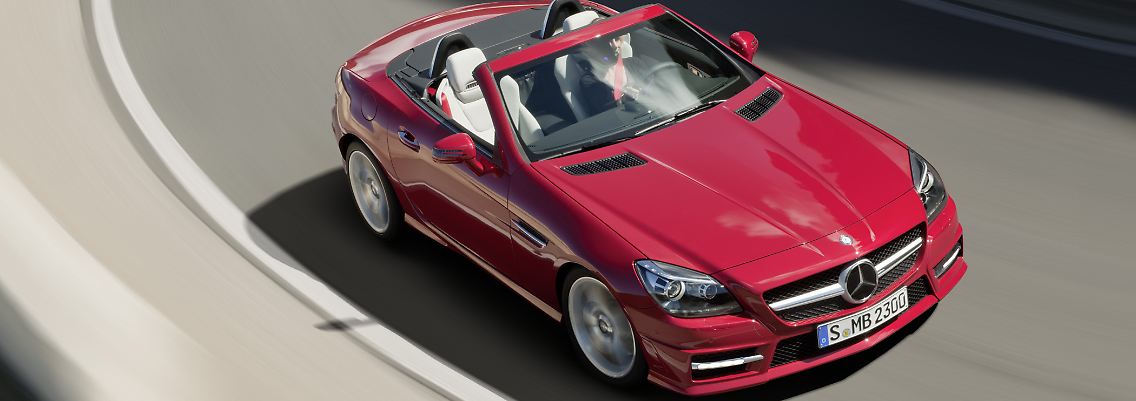 Jetzt sportlicher und sparsamer: der SLK von Mercedes.