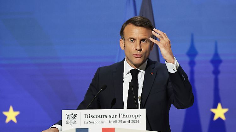 Noch hat Macron seine Vision von einem autonomen Europa nicht aufgegeben.
