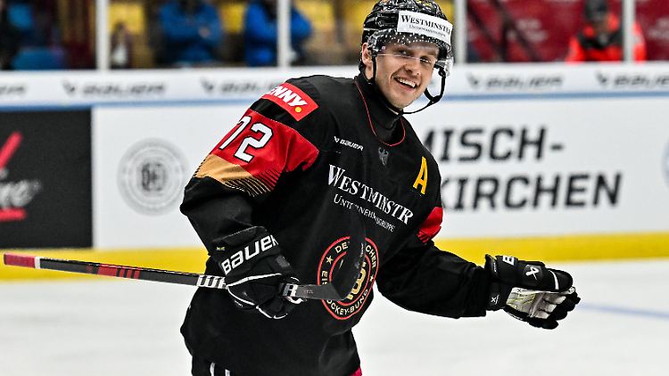 Dominik Kahun und die deutsche Eishockey-Auswahl hatten Grund zum Jubeln.