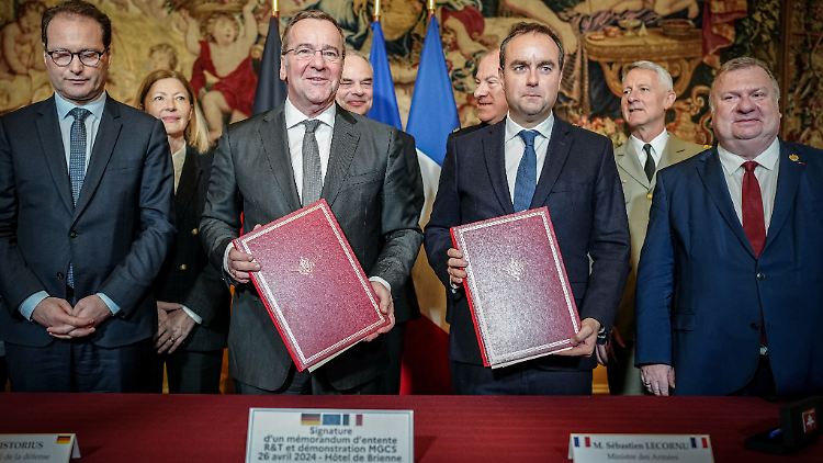 Pistorius besuchte seinen französischen Amtskollegen in Paris zur Unterzeichnung der Vereinbarung. 