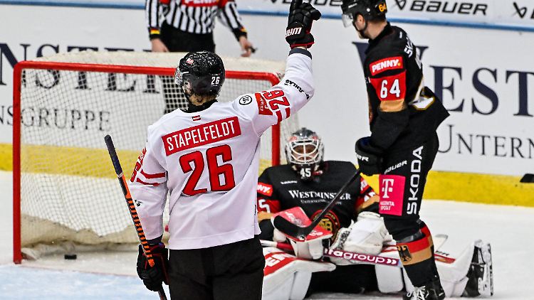 Die deutsche Eishockey-Auswahl hatte im zweiten Spiel gegen Österreich wenig Grund zu Jubeln.