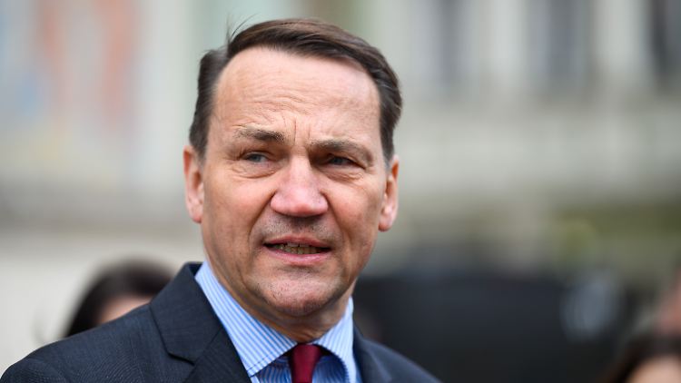 Der polnische Außenminister Radoslaw Sikorski wirft Russland Kriegsverbrechen vor.