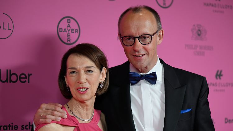 Glückliches Paar: Charlotte und Friedrich Merz.