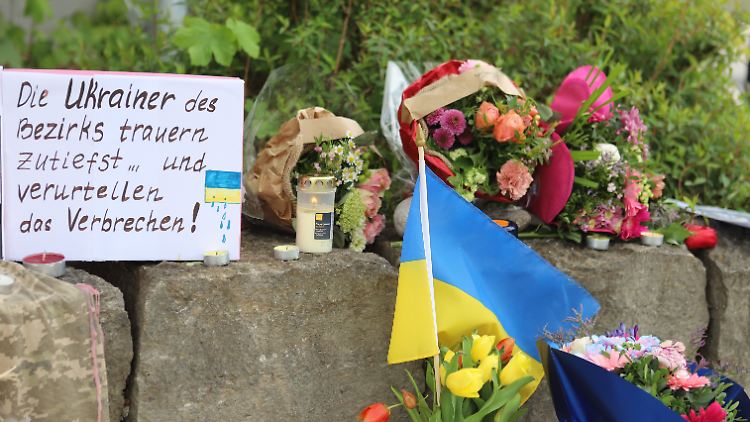 Trauer um die in Bayern erstochenen Ukrainer.