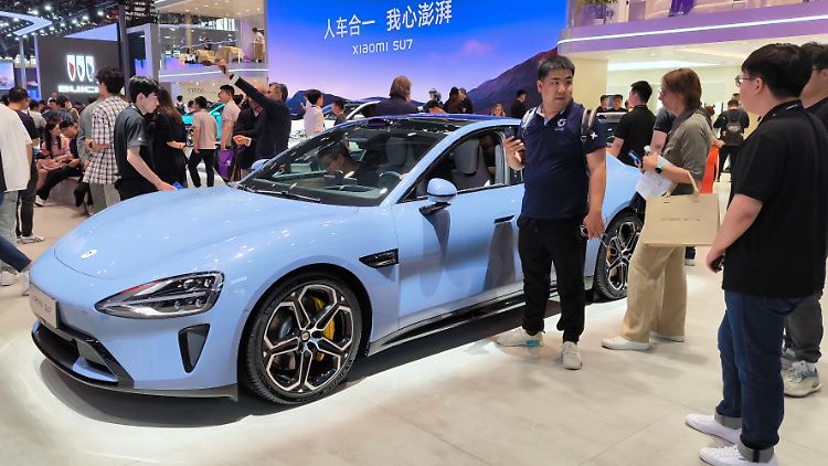 Xiaomis SU7 zählt zu den Stars von Peking.