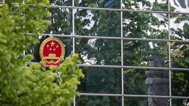 Die chinesische Botschaft in Berlin.