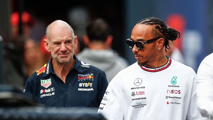Sind sie bald Ferraris neues Dreamteam? Lewis Hamilton und Adrian Newey.