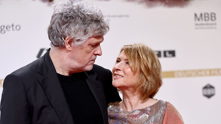 Ausgezeichnet: Matthias Glasner und Corinna Harfouch bei der Verleihung des Deutschen Filmpreises. 