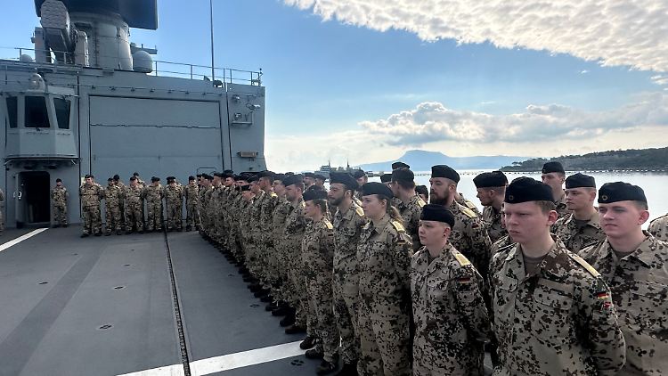 Die Fregatte "Hessen" soll morgen von ihrem EU-Einsatz "Aspides" im Roten Meer zurückkehren. 