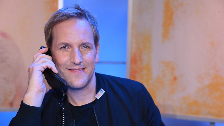 Jan Hahn bei einem RTL-Spendenmarathon.