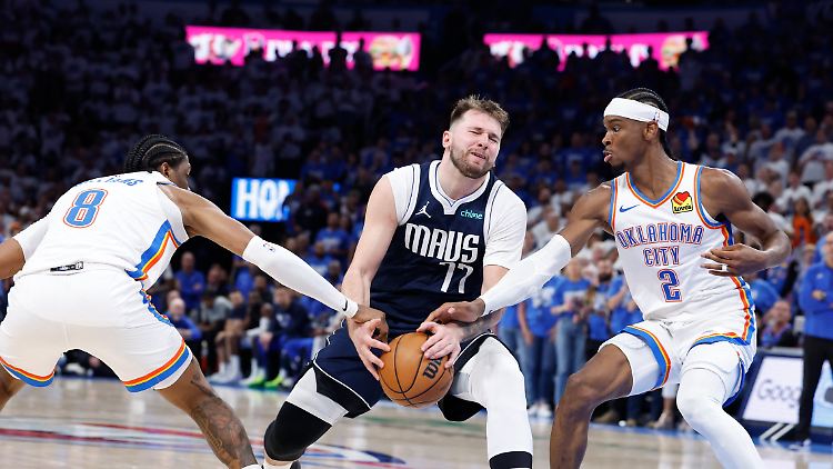 Luka Doncic hatte große Schwierigkeiten gegen OKC.