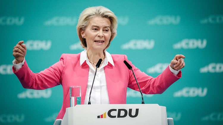 Die AfD plant nach Einschätzung von der Leyens ein "Arbeitsplatzvernichtungsprogramm" in der EU. 