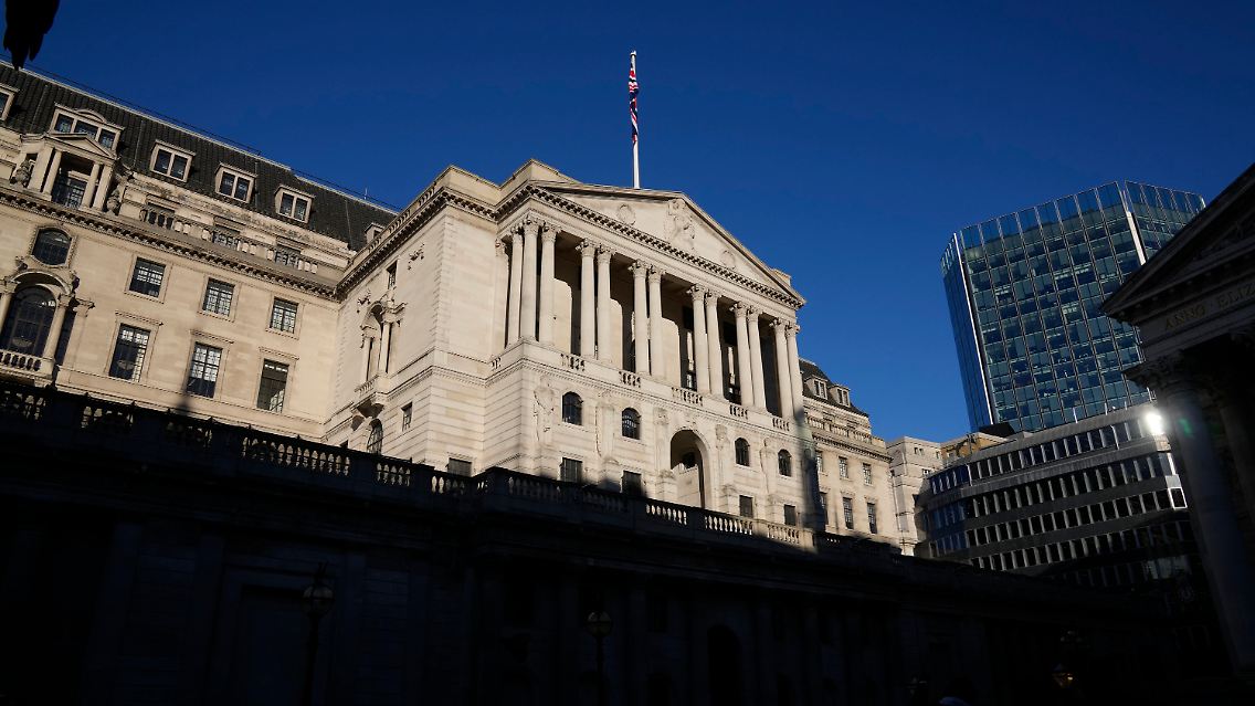 Gebäude der Bank of England in London.