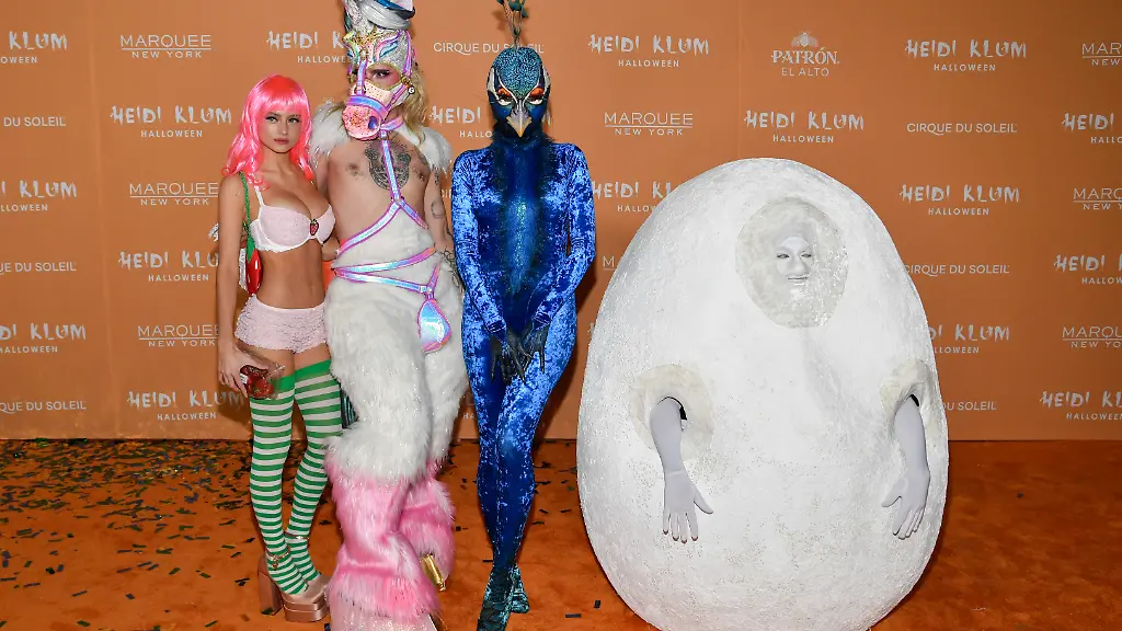 Leni-Klum-Bill-Kaulitz-Heidi-Klum-und-Tom-Kaulitz-bei-der-diesjaehrigen-Halloween-Feier-in-New-York