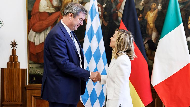 Söder bei Meloni: "Am Ende wurde vereinbart, sich telefonisch austauschen zu können, was ich sehr positiv finde, weil dann kann man Probleme mal auch schnell per SMS adressieren."