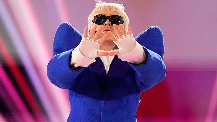 Da war er noch anwesend - Joost Klein zu Beginn der ersten Generalprobe zum ESC-Finale.