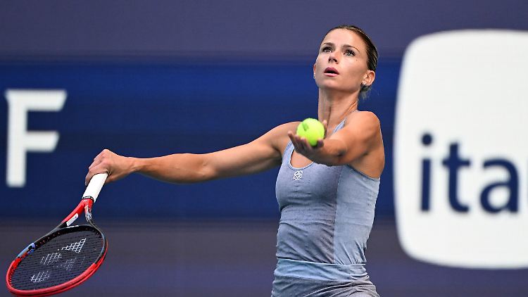 Camila Giorgi beim letzten Match ihrer Profikarriere.